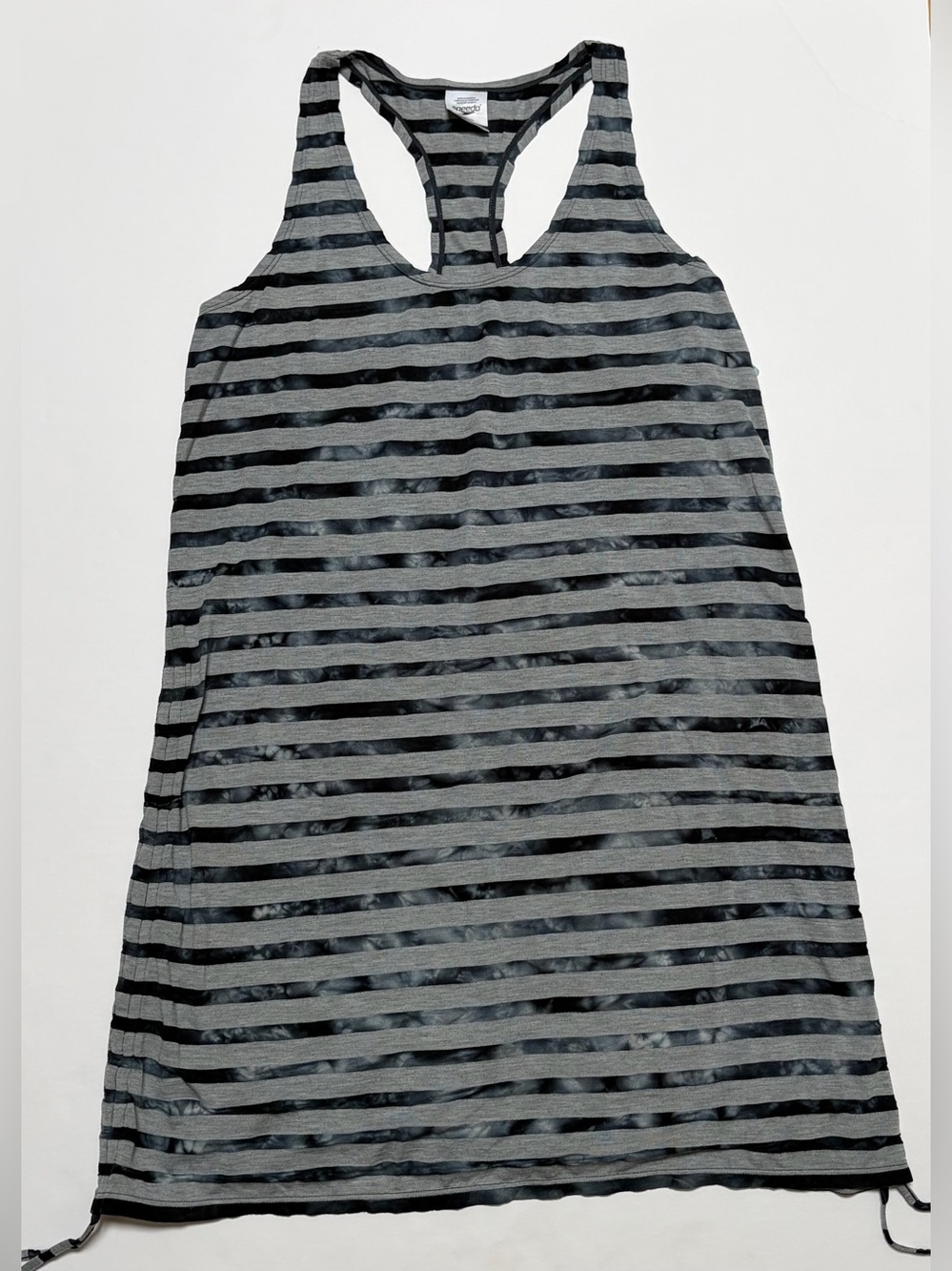 NWT Speedo Women’s Striped Gray/Black Swim Cover-Up | Size: L